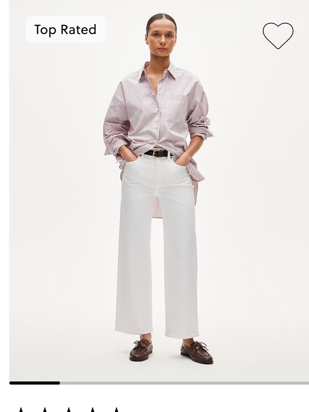 J.Crew wide leg White Denim Jeans